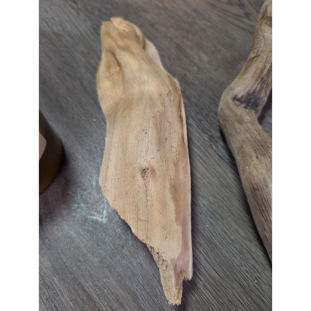 Driftwood So Cal CA Beach Ocean Wood Sculpture Art Crafts Garden Decor Lot Of 2 - Picture 3 of 15